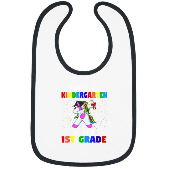 Discover Goodbye Kindergarten Hello 1st grade Kindergarten Graduation 1996 Bibs