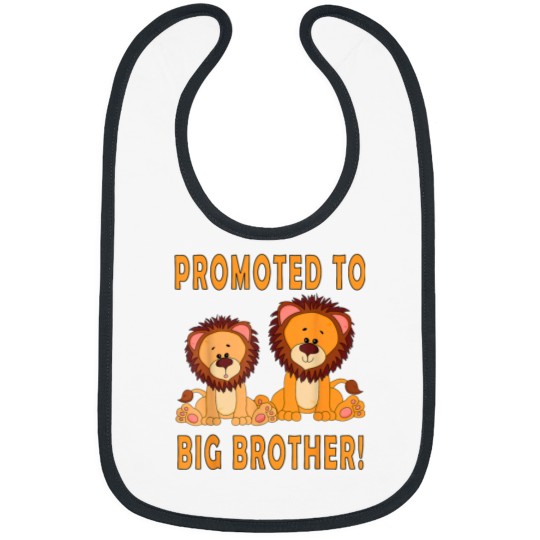 Discover Promoted To Big Brother 2 Cute Lion Brothers 5170 Bibs