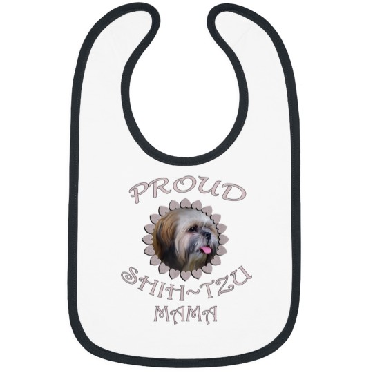 Discover Dog Mama Gifts ShihTzu Quote Mom of Shihtzu Funny Bibs
