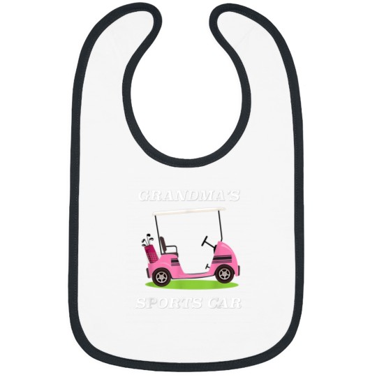 Discover Grandmas Sports Car Golf Cart for Grandmother Bibs