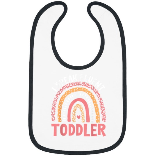 Discover I Speak Fluent Toddler Daycare Teacher Rainbow Nursery Bibs
