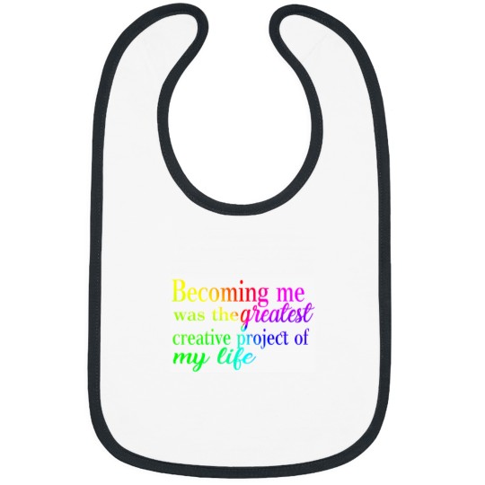 Discover Becoming me was the greatest creative project of my life Baseball ¾ Sleeve Bibs