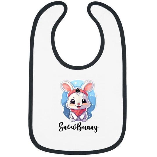 Discover Snowbunny Cute Bunny Rabbit In The Snow Bibs