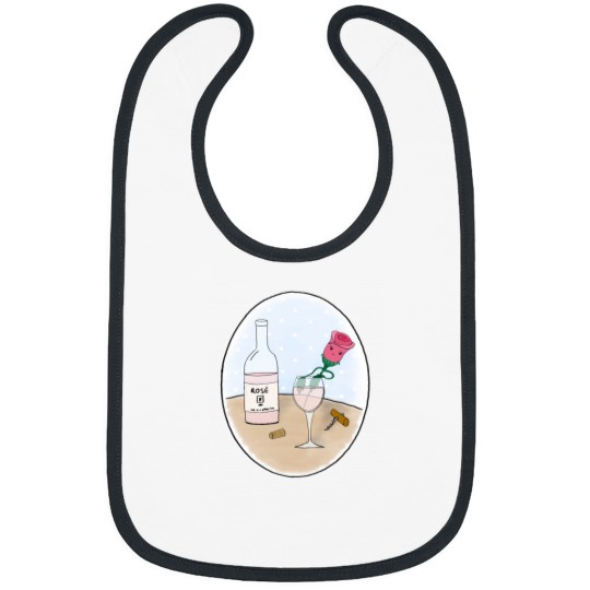 Discover A Rose In A Rosé WineBath Bibs