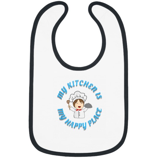 Discover The Kitchen is My Happy Place Bibs