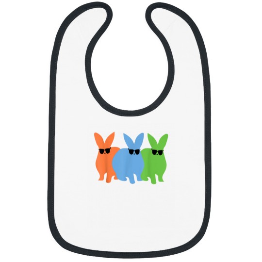 Discover easter bunny hip trio bunnies sunglasses easter sunday Bibs