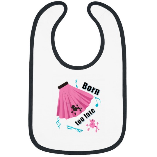 Discover Born Too Late Sock Hop Poodle Skirt Bibs
