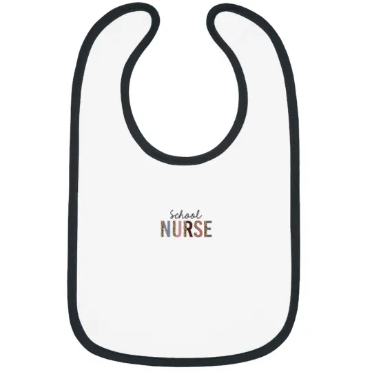 Discover School Nurse Leopard Print Nursing Back to School Women Cute 3361 Bibs