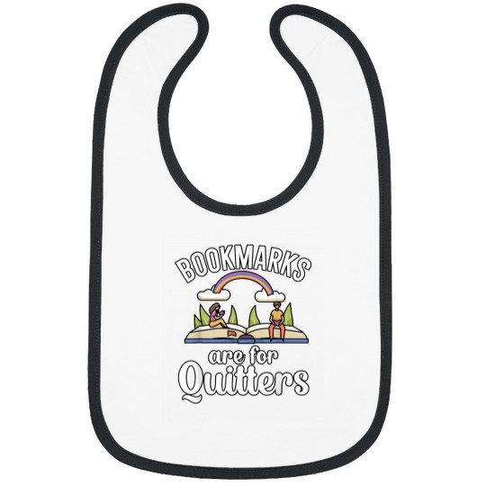 Discover Bookmarks are for Quitters Bibs