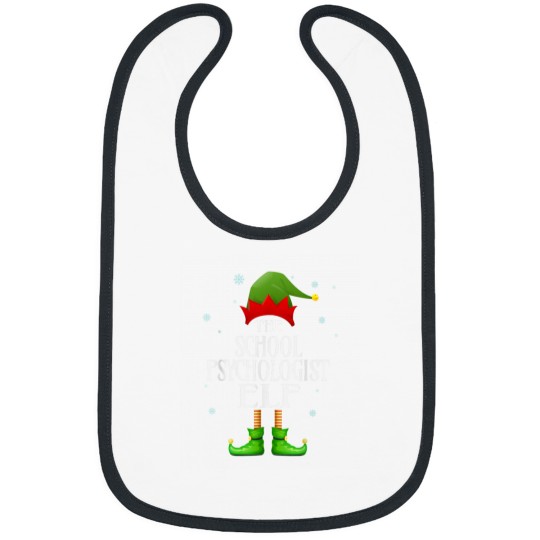 Discover School Psychologist Elf Xmas Funny Family Matching Christmas Bibs