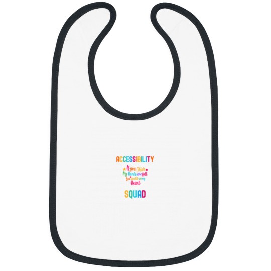Discover Accessibility Squad Appreciation Week Back to School Heart Bibs