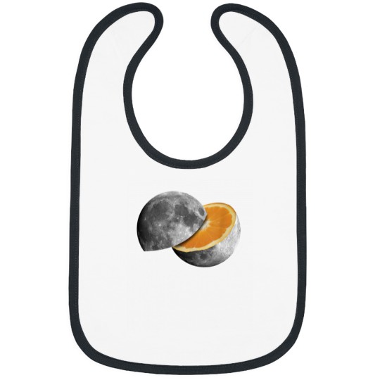 Discover The Moon Is An Orange Surreal Bibs