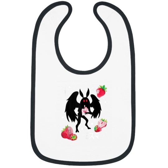 Discover Mothman Kawaii Strawberry Milk Shake Carton Bibs