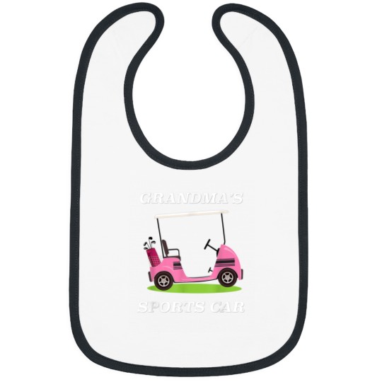 Discover Grandmas Sports Car Golf Cart for Grandmother Bibs