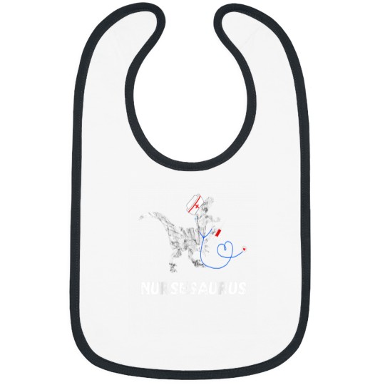 Discover Nurse Dinosaurs Clinical RN Funny Nursing Dino Doctor TRex Bibs