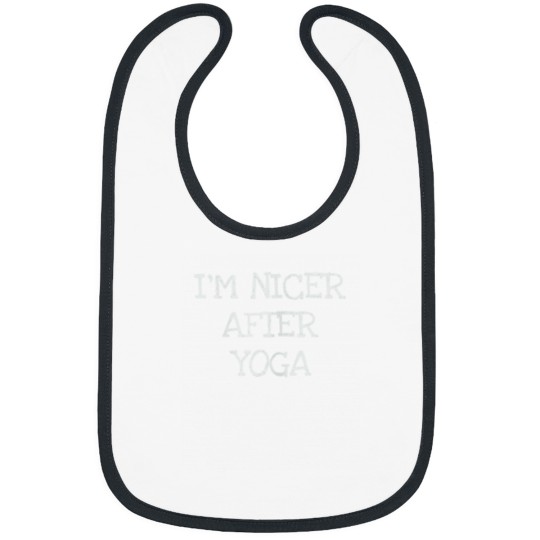 Discover Im Nicer After Yoga Funny Workout T Shirt Bibs