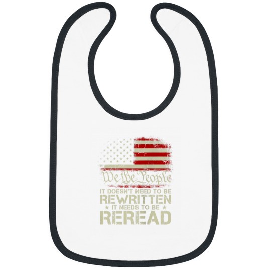 Discover We The People Flag It Doesnt Need to Be Rewritten on back Bibs