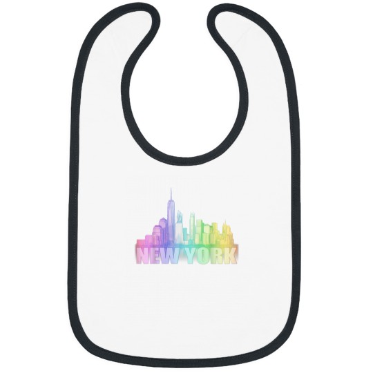 Discover NYC New York City Skyline Souvenir Freedom Tower Bibs