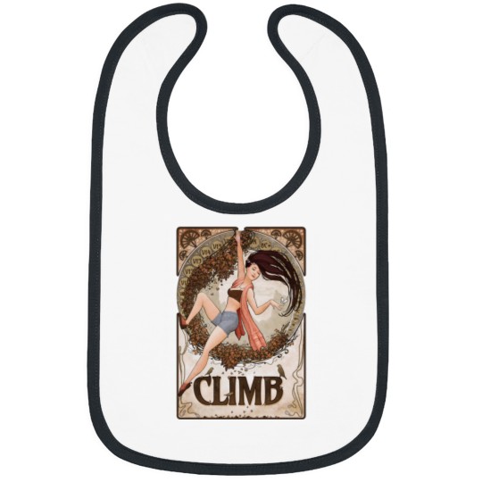 Discover Art Nouveau Climber Greeting Card Bibs