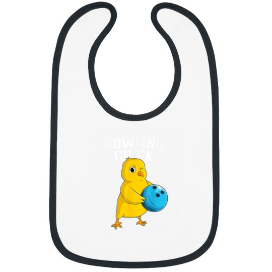 Discover Bowling Chick Funny Women Girls Bowling Cute Bibs
