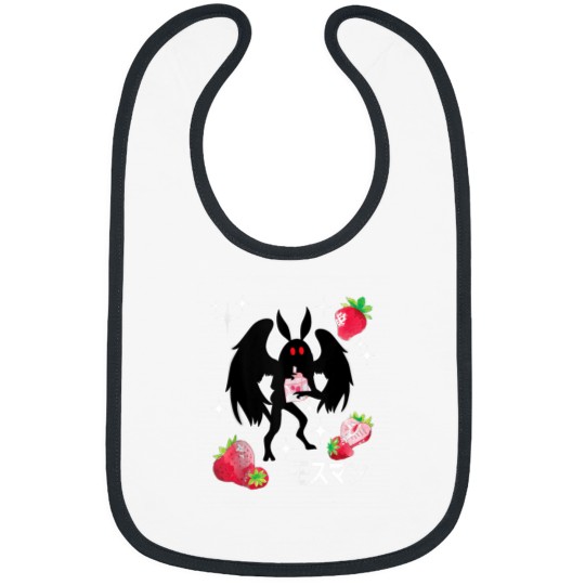 Discover Mothman Kawaii Strawberry Milk Shake Carton Bibs