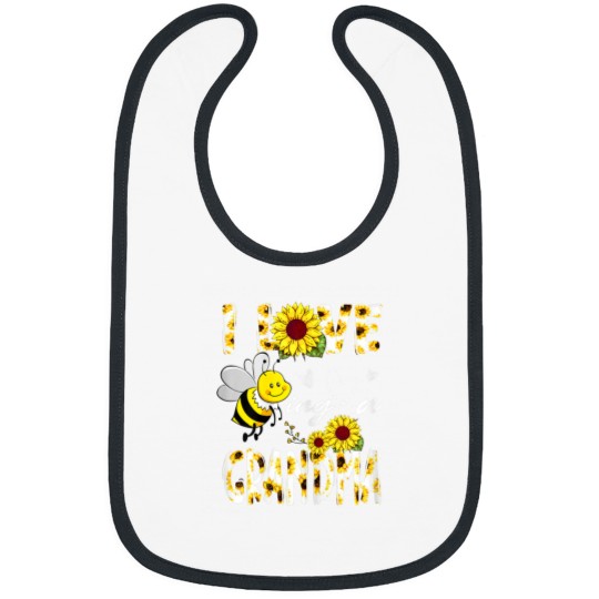 Discover I Love Being A Grandma Sunflower Bee Lover Mothers Day Cute Bibs
