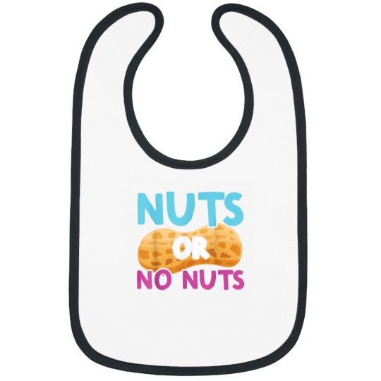 Discover Nuts or No Nuts Gender Reveal Party Bib for Baby Showers