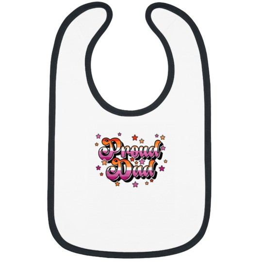 Discover Proud Dad Of A Lesbian Daughter LGBTQ Gay Daughter Lesbian Bibs