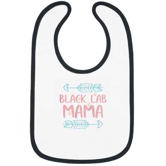 Discover Labrador Retriever Lover Funny Dog Mom Gifts Black Lab Mama 3013 Bibs