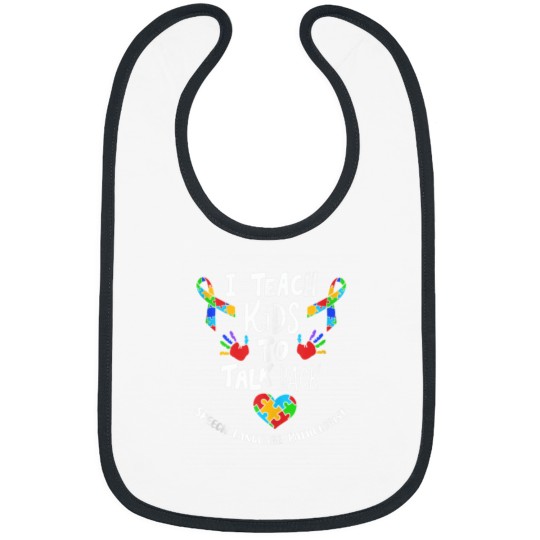 Discover I Teach To Talk Back Funny Speech Therapist Bibs