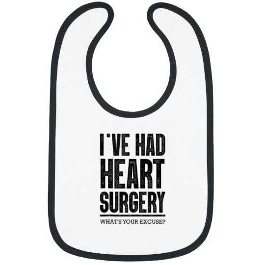 Discover Cool Open Heart Surgery Art Men Women CHD Heart Transplant Bibs