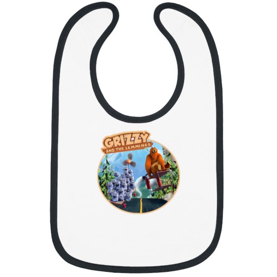 Discover grizzy and the lemmings Bibs