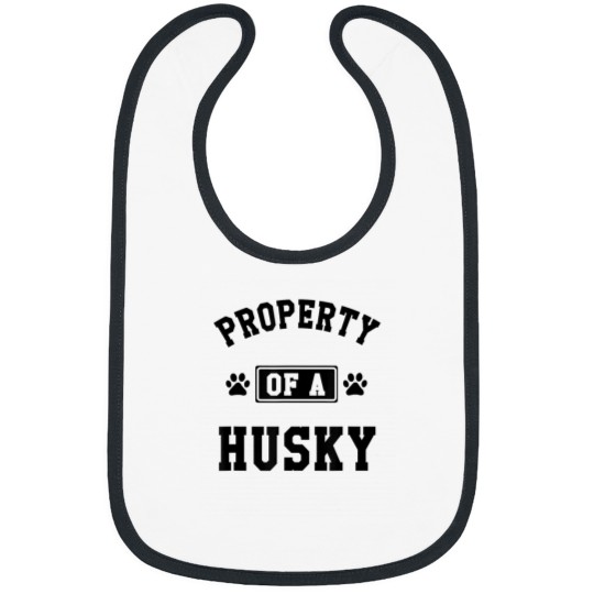 Discover Property Of A Husky Funny Husky Lover Bibs