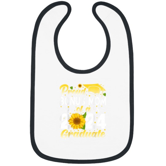 Discover Proud Bonus Mom of a 2024 graduate for family graduation Bibs