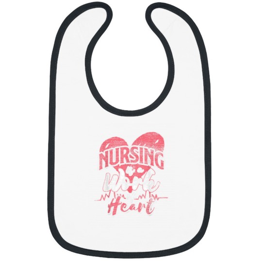 Discover Nursing Is A Work Of Heart Nurse Bibs