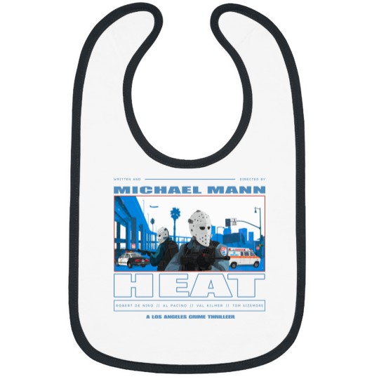 Discover Heat Movie Graphic Bibs, Michael Man 90s Action Film Memorabilia, 1995 Heat Movie Bibs Bibs