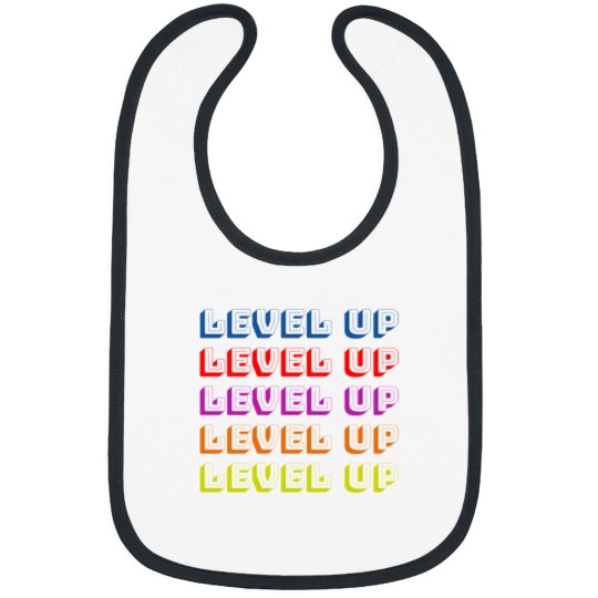 Discover Cool Computer Game Level Up Message Bibs