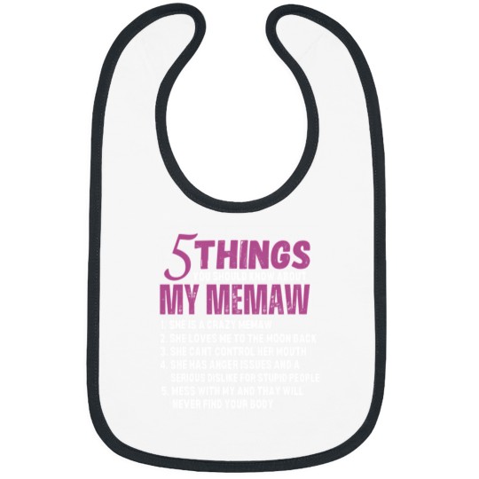 Discover 5 Things About My Grandma Family Tee Bibs