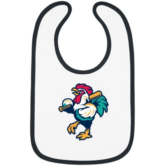 Discover Rooster Mascot Bibs