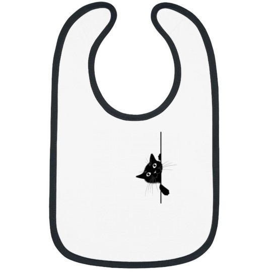 Discover Hiding Black Cat Bibs