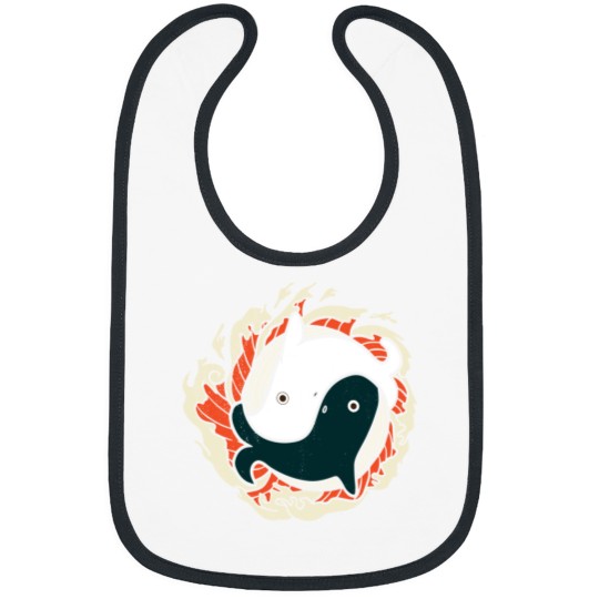 Discover Yin Yang Whales Animal Bibs