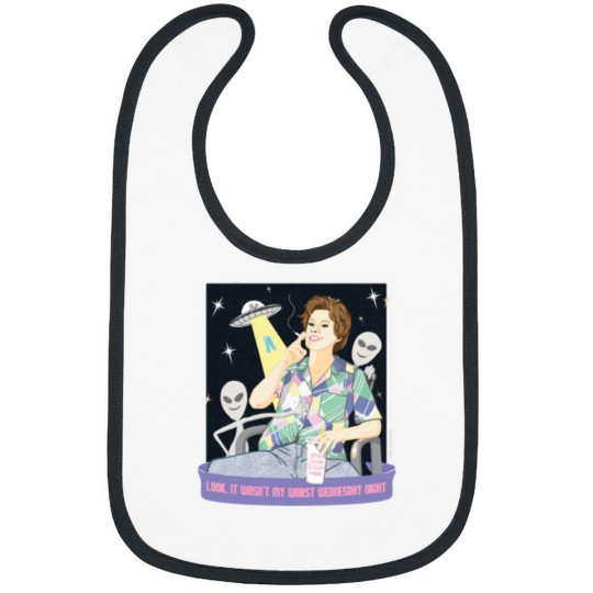 Discover Kate McKinnon SNL Alien Abduction T-Shirt Bibs