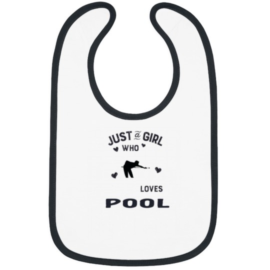 Discover Just A Girl Who Loves Pool Billiard Bibs