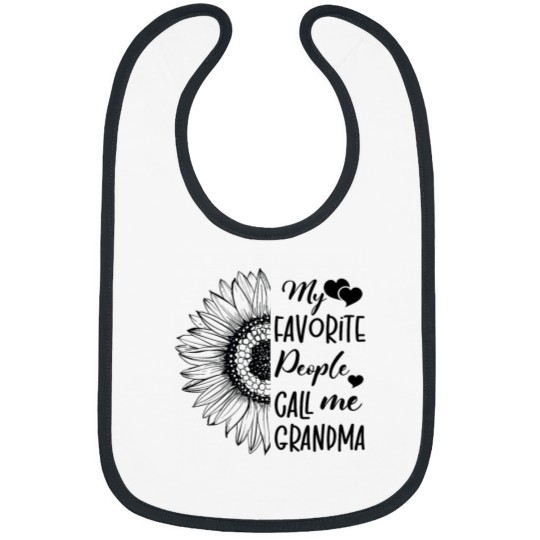 Discover My Favorite People Call Me Grandma Bibs