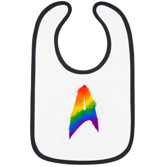 Discover Star Treks Discovery Rainbow Pride Starfleet Badge Pocket Bibs