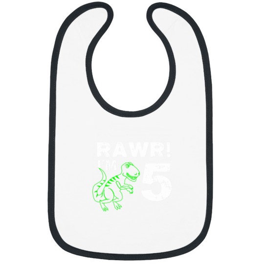 Discover Rawr! Im 5 Dinosaur Birthday Essential Bibs