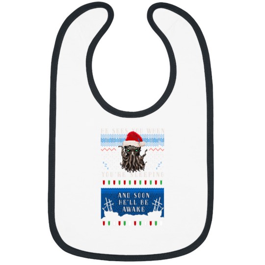 Discover Cthulhus Uglys Christmass Sweater Bibs