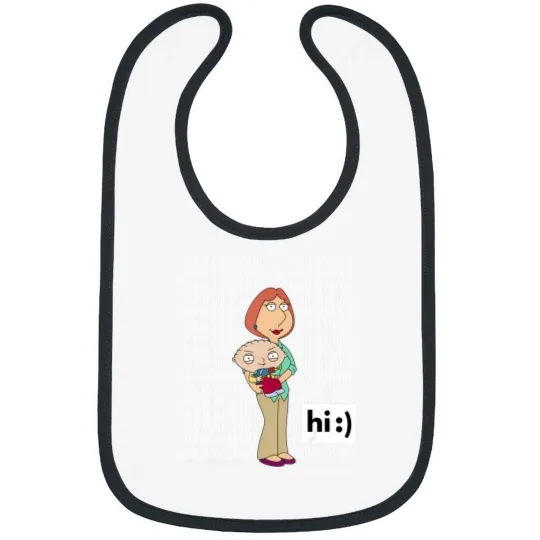 Discover family guy lois stewie ma mum mom big chest text logo Bibs