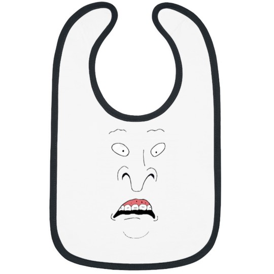 Discover Funny Beavis and Butthead Face Bibs
