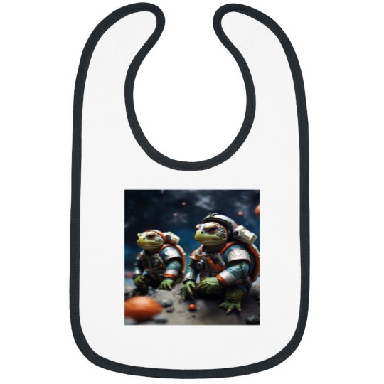 Discover Turtles in space uniforms Bibs